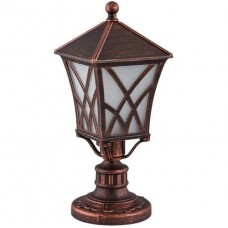 Φωτιστικό Φανάρι Κολωνάκι 1xE27 46cm Αλουμινίου Χάλκός ALEK IP44 96304MF/BRB 